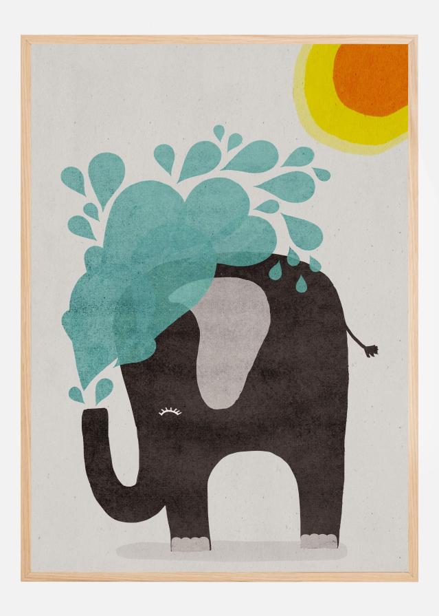 Funny elephant Póster