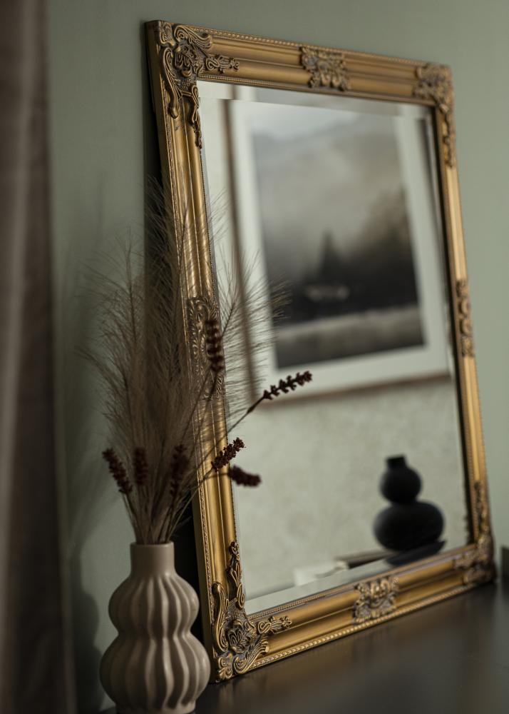 Espejo Bologna Dorado 80x80 cm