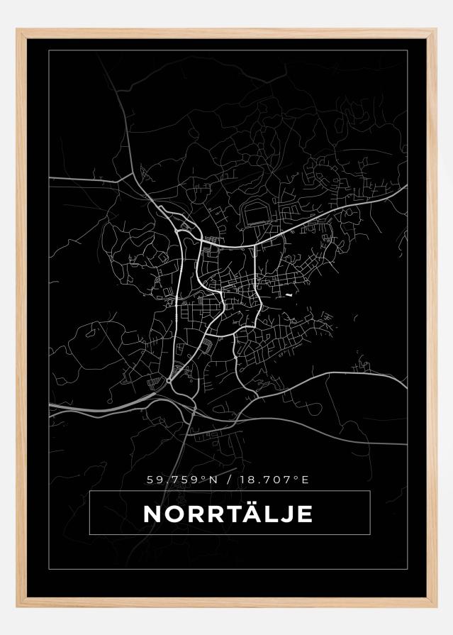 Mapa - Norrtälje - Cartel Negro