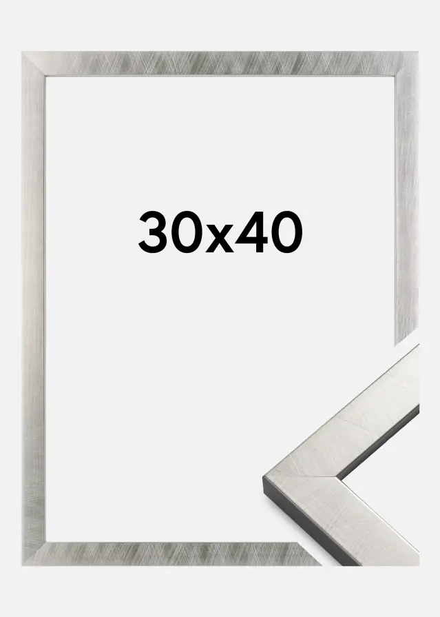 Marco Uppsala Plateado 30x40 cm