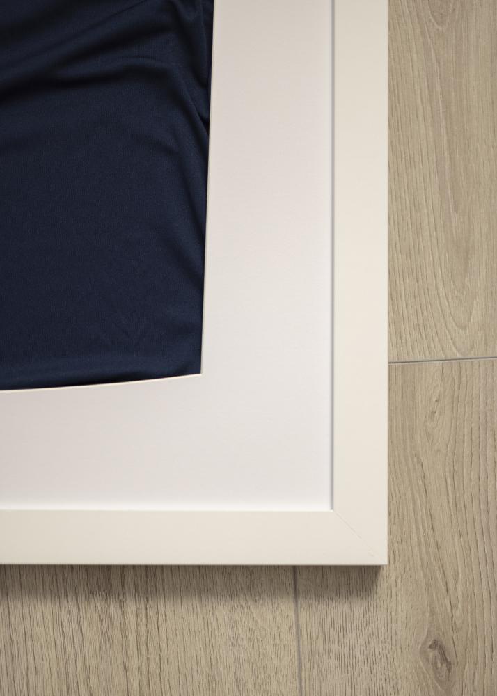 Marco Jersey Caja Vidrio acrílico Blanco 60x80 cm