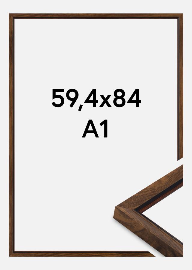 Marco Obsidian Vidrio acrílico Nogal 59,4x84 cm (A1)