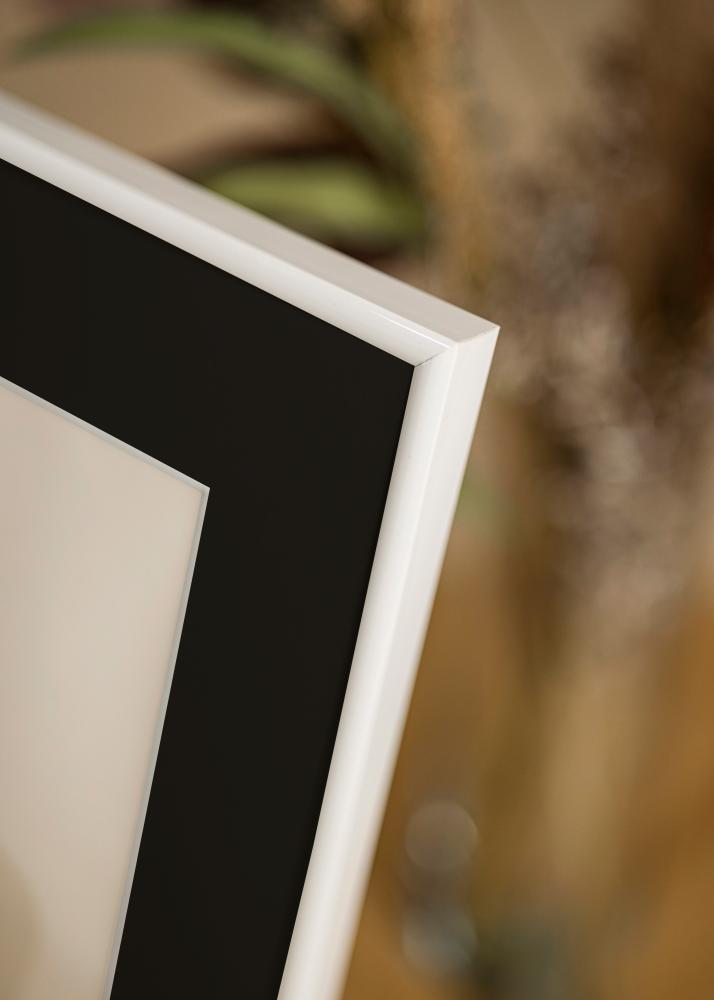 Marco Victoria Blanco 13x18 cm - Paspartú Negro 3,5x5 inches