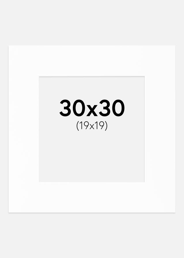 Paspartú Canson Blanco (Borde interior blanco) 30x30 cm (19x19)