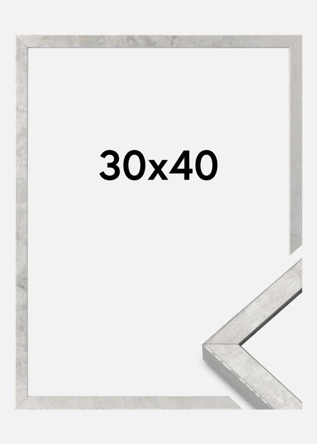 Marco Ares Vidrio Acrílico Plateado 30x40 cm