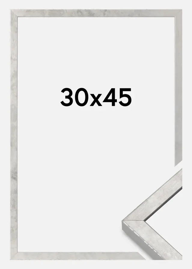 Marco Ares Vidrio Acrílico Plateado 30x45 cm