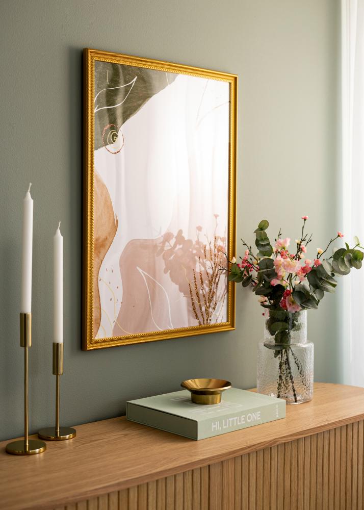 Marco Lattice Vidrio acrílico Dorado 50x70 cm