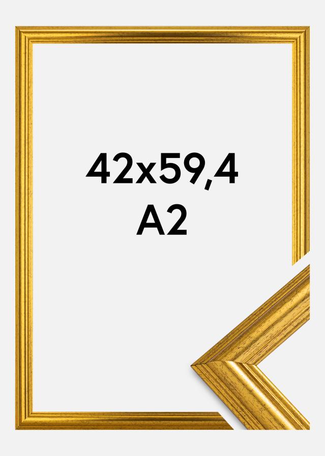 Marco Västkusten Vidrio acrílico Dorado 42x59,4 cm (A2)