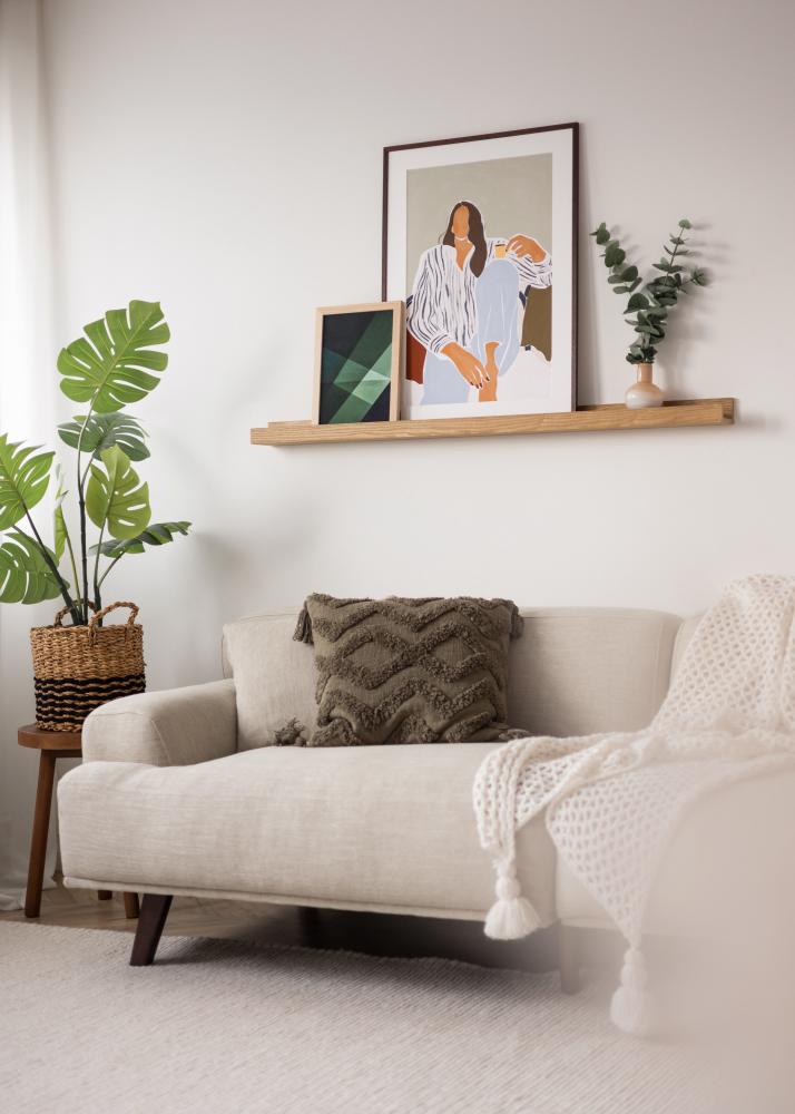 KAILA Estante para cuadros Roble 130 cm