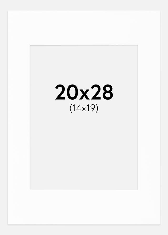 Paspartú Canson Blanco (Borde interior blanco) 20x28 cm (14x19)