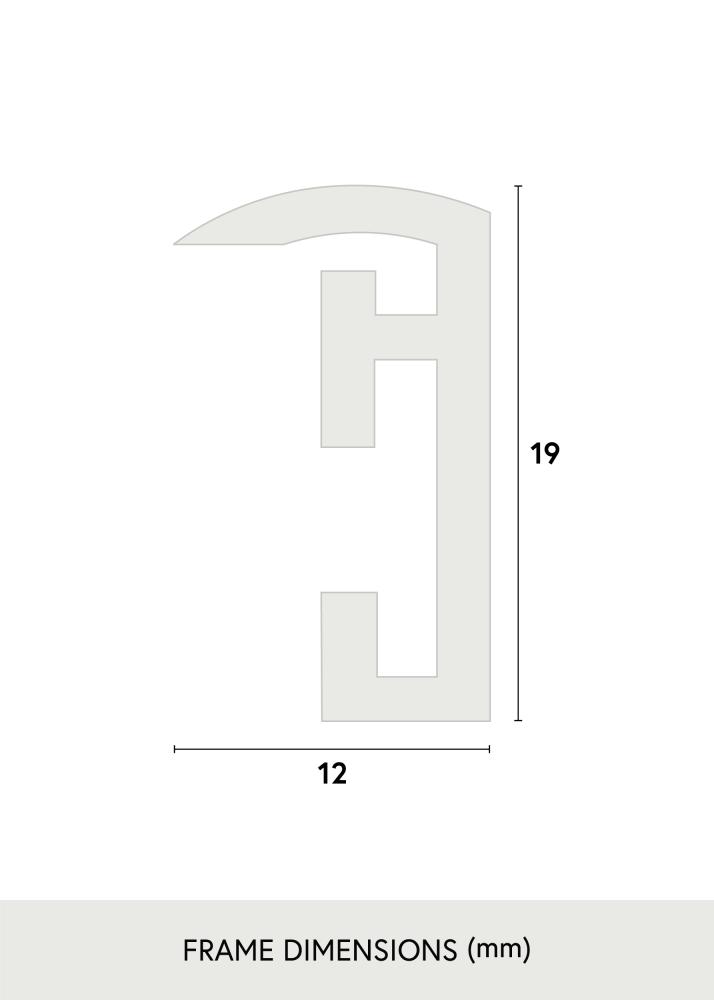 Marco Victoria Vidrio acrílico Negro 70x100 cm