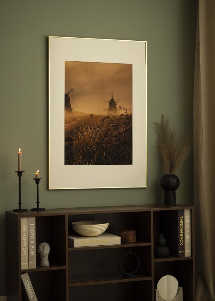 Marco Visby Vidrio acrílico Acabado brillante Dorado 21x29,7 cm (A4)