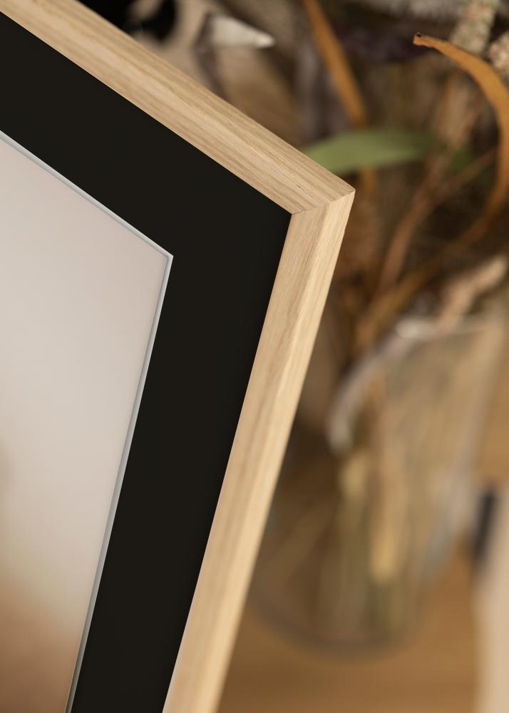 Marco Edsbyn Roble 20x30 cm - Paspartú Negro 15x21 cm (A5)