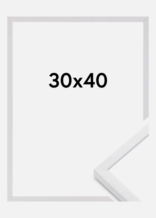 Marco E-Line Vidrio acrílico Blanco 30x40 cm