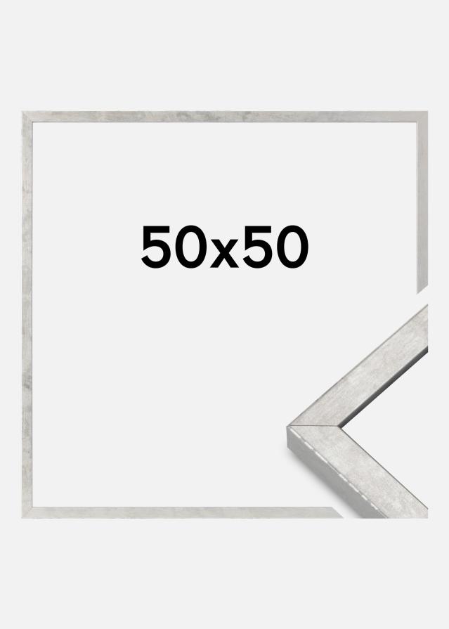 Marco Ares Vidrio Acrílico Plateado 50x50 cm