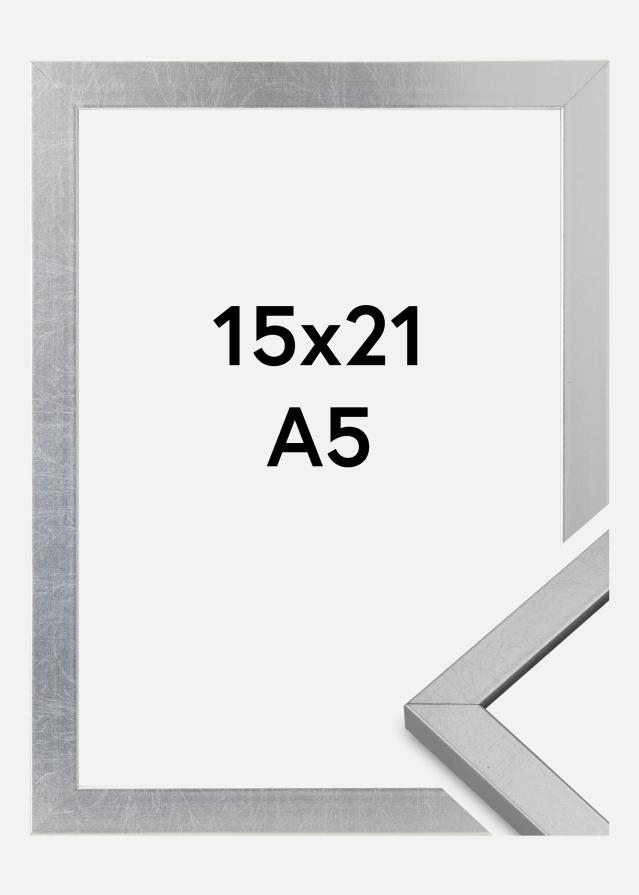 Marco Minerva Vidrio acrílico Plateado 15x21 cm (A5)