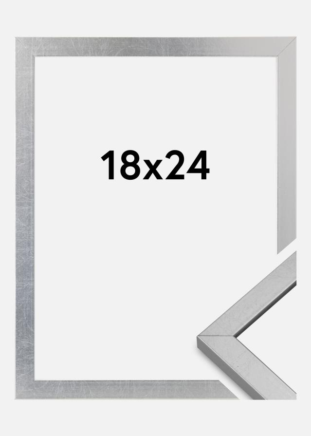 Marco Minerva Vidrio acrílico Plateado 18x24 cm