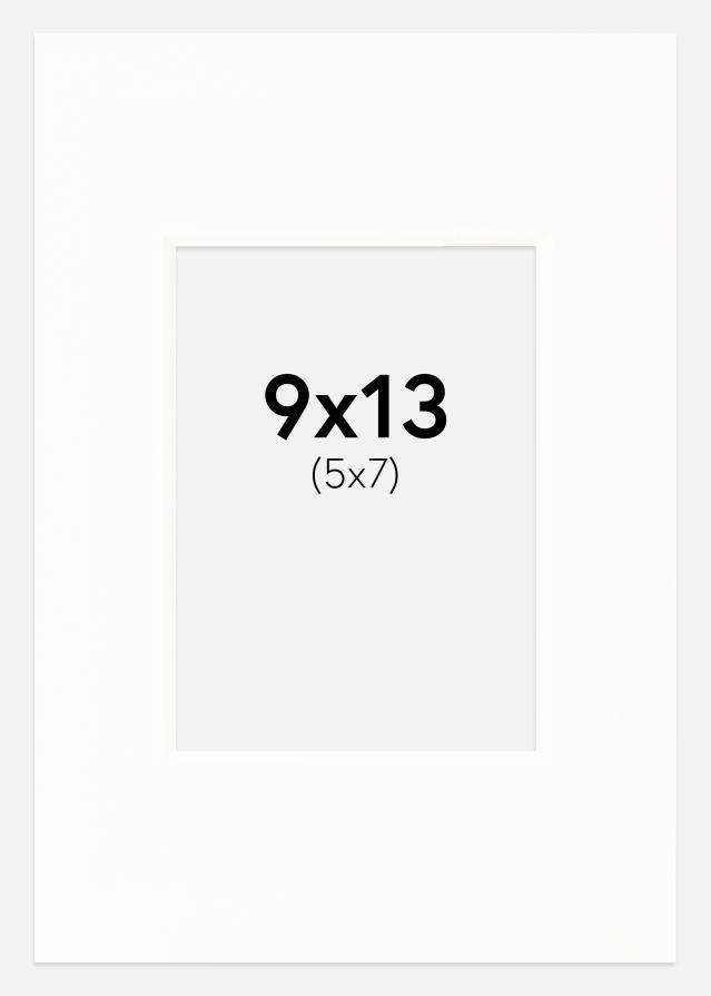 Paspartú Canson Blanco (Borde interior blanco) 9x13 cm (5x7)