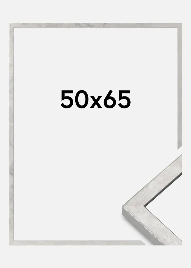 Marco Ares Vidrio Acrílico Plateado 50x65 cm