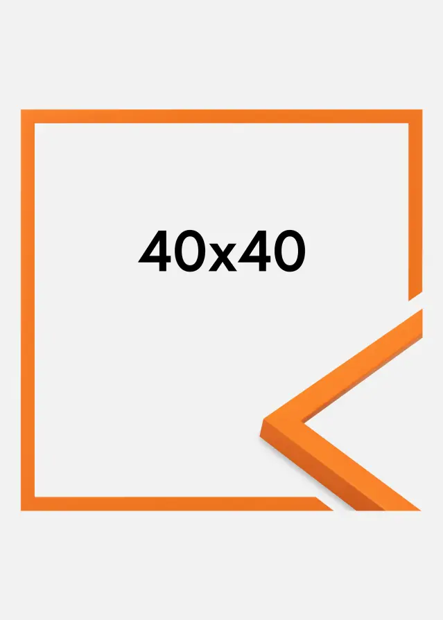 Marco Kent Vidrio acrílico Naranja 40x40 cm