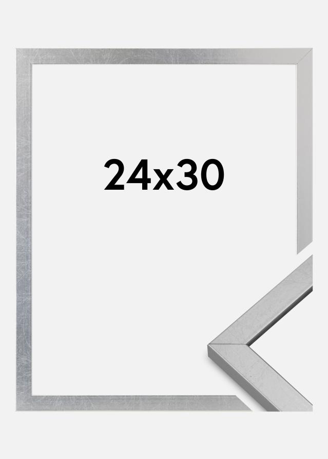 Marco Minerva Vidrio acrílico Plateado 24x30 cm