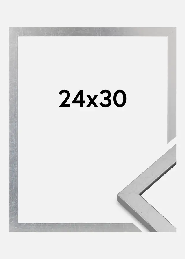 Marco Minerva Vidrio acrílico Plateado 24x30 cm