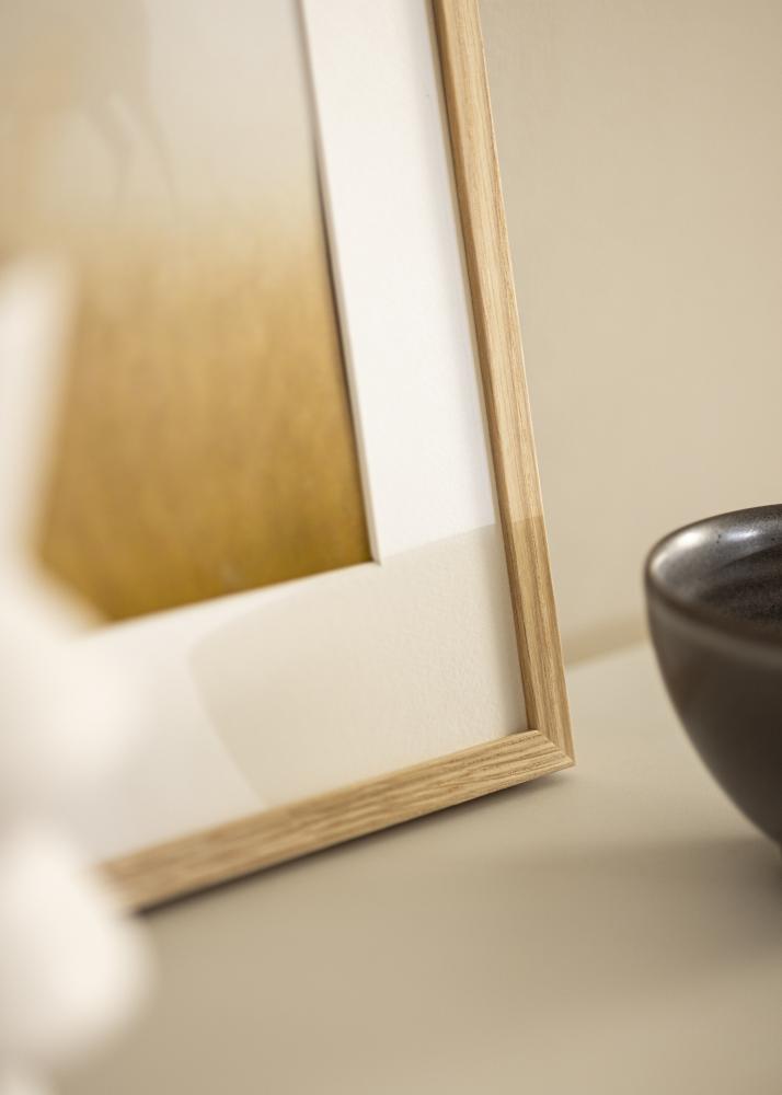 Marco Soul Oak Veneer 70x100 cm - Paspartú Blanco 60x90 cm