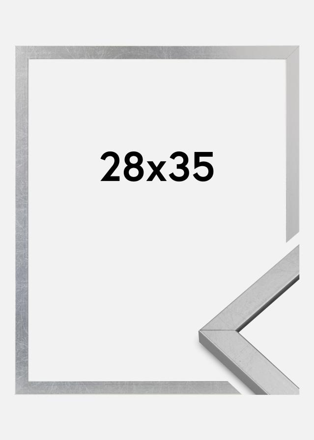 Marco Minerva Vidrio acrílico Plateado 28x35 cm