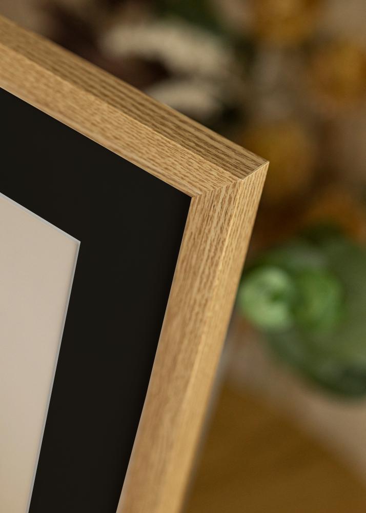 Marco Selection Roble 70x100 cm - Paspartú Negro 62x93 cm