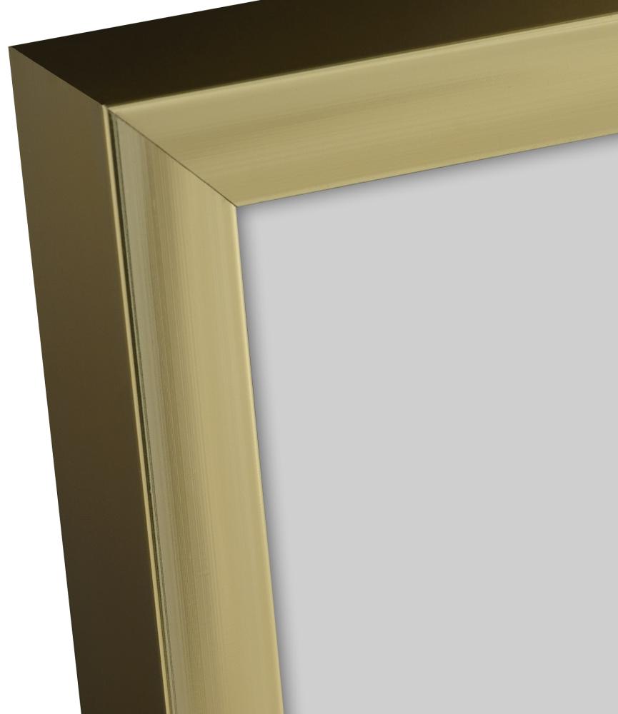 Marco Póster Frame Aluminum Gold 70x100 cm - Paspartú Negro 59,4x84 cm (A1)