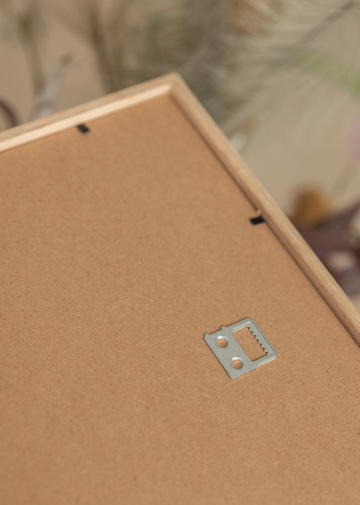 Marco Roble fino 40x50 cm - Paspartú Negro 30x40 cm