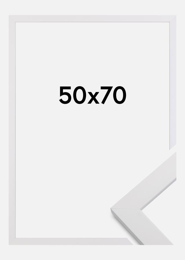 Marco White Wood Vidrio acrílico 50x70 cm