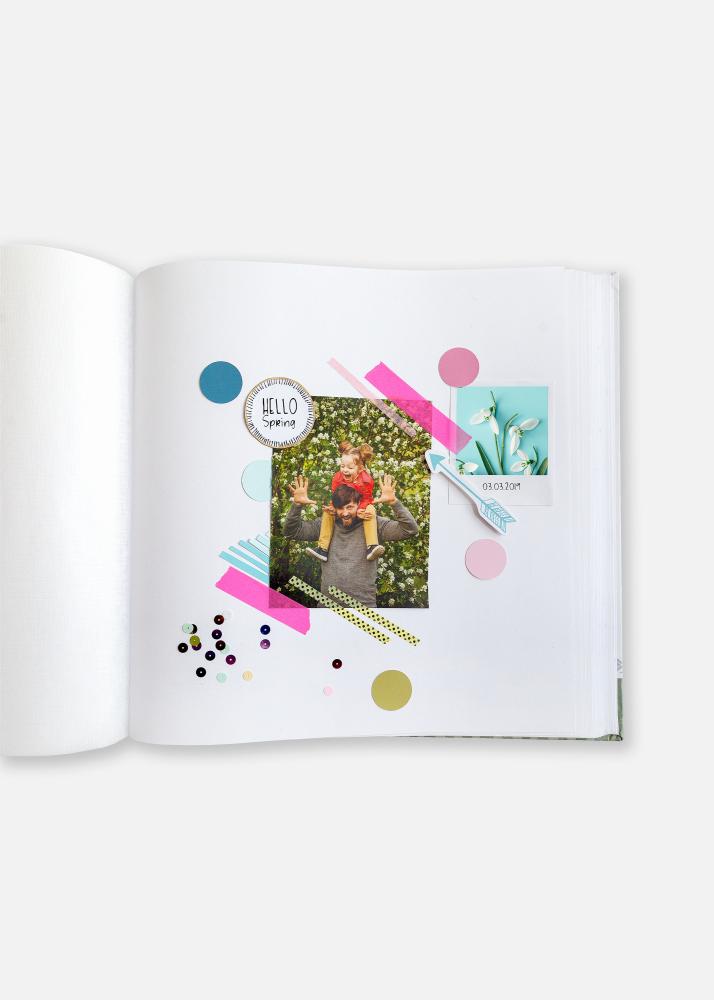 Amazing Memories Álbum Verde - 28x29 cm (100 Páginas blancas / 50 hojas)