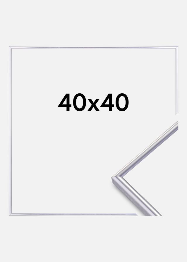 Marco Can-Can Plateado 40x40 cm