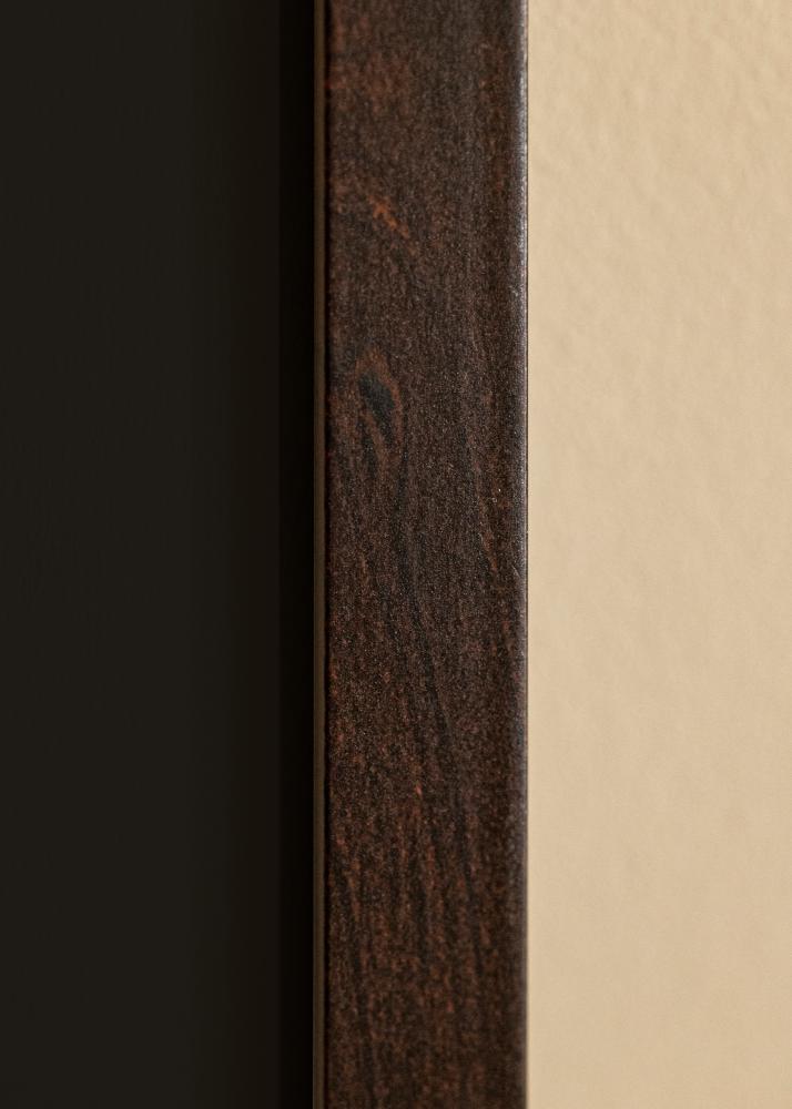 Marco Selection Castaño 40x50 cm - Paspartú Negro 30x40 cm