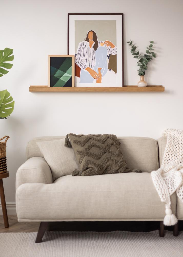 KAILA Estante para cuadros Roble 130 cm