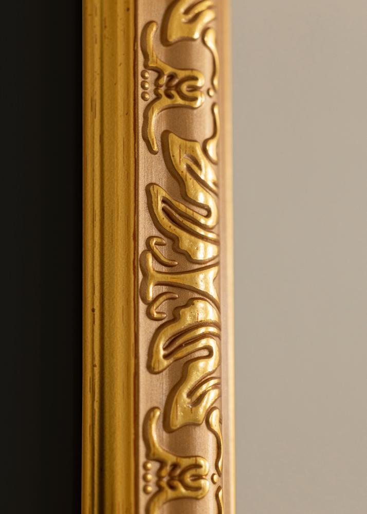 Marco Nostalgia Dorado 35x45 cm - Paspartú Negro 24x34 cm