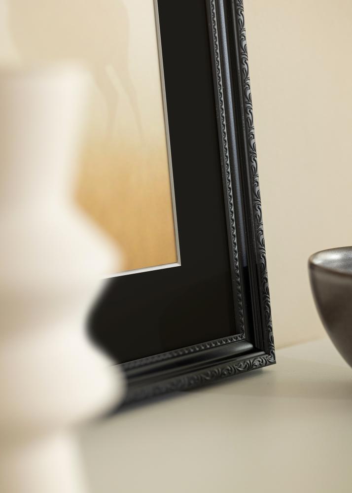 Marco Abisko Negro 40x50 cm - Paspartú Negro 27x35 cm