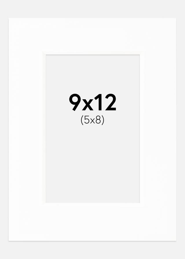 Paspartú Canson Blanco (Borde interior blanco) 9x12 cm (5x8)