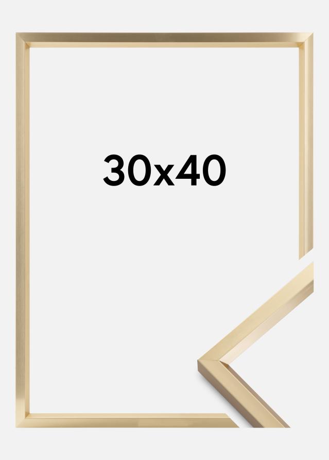 Marco Steel Style Dorado 30x40 cm
