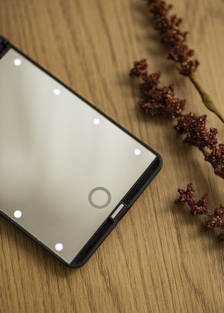 KAILA Espejo tocador Fold III Negro - 13x9 cm