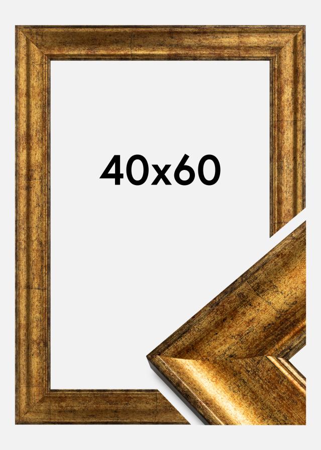 Marco Saltsjöbaden Vidrio acrílico Dorado 40x60 cm