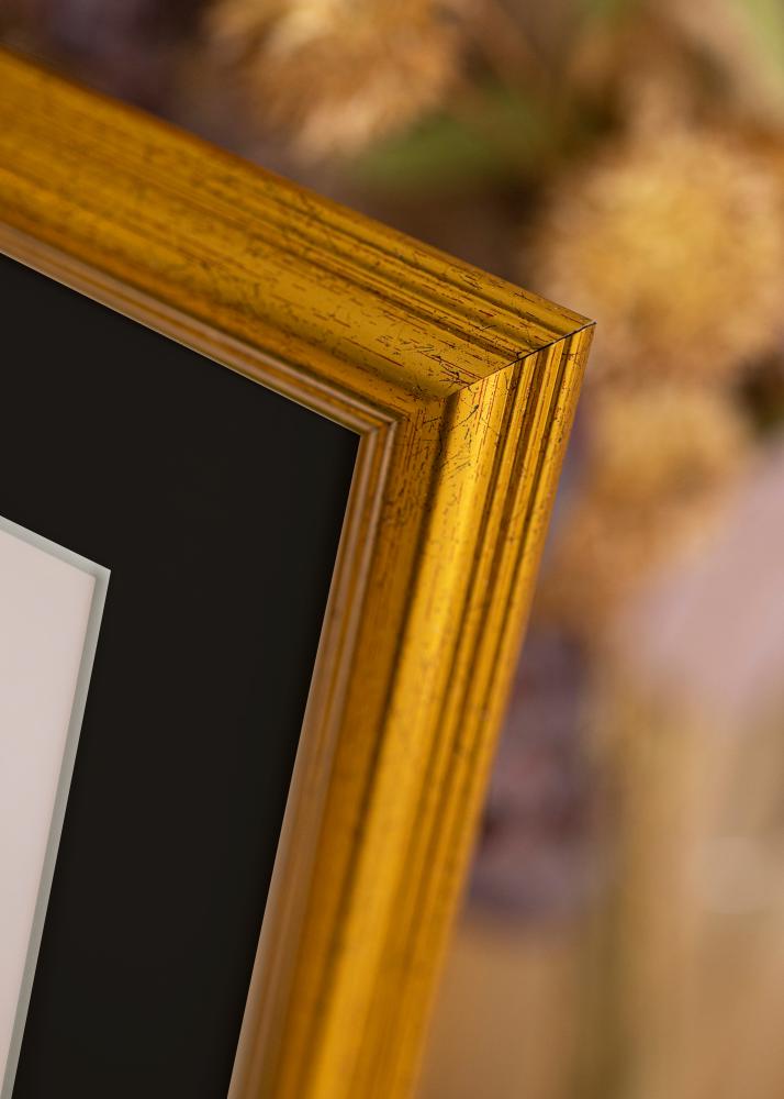 Marco Västkusten Dorado 40x100 cm - Paspartú Negro 30x90 cm