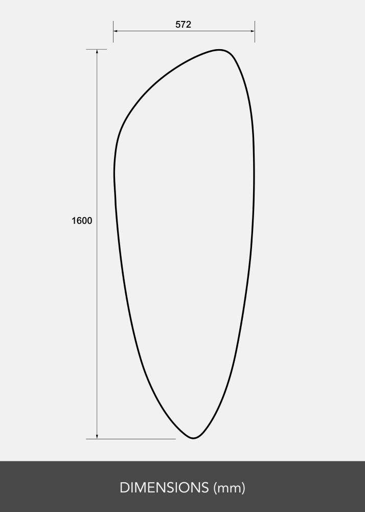 Espejo Obelisk 160x57 cm