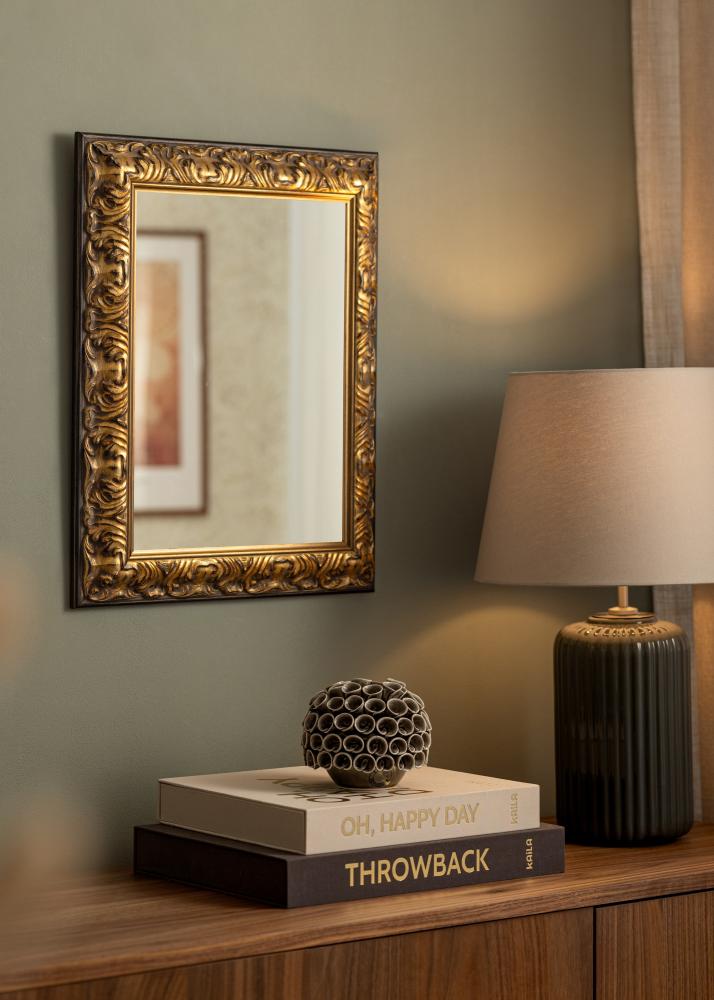 Espejo Odin Dorado/Negro - A medida