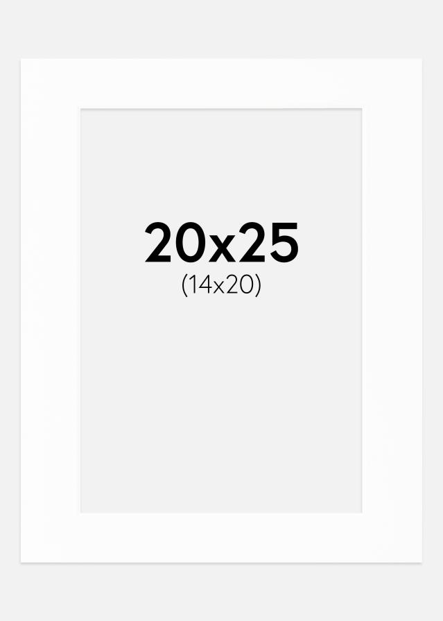 Paspartú Canson Blanco (Borde interior blanco) 20x25 cm (14x20)