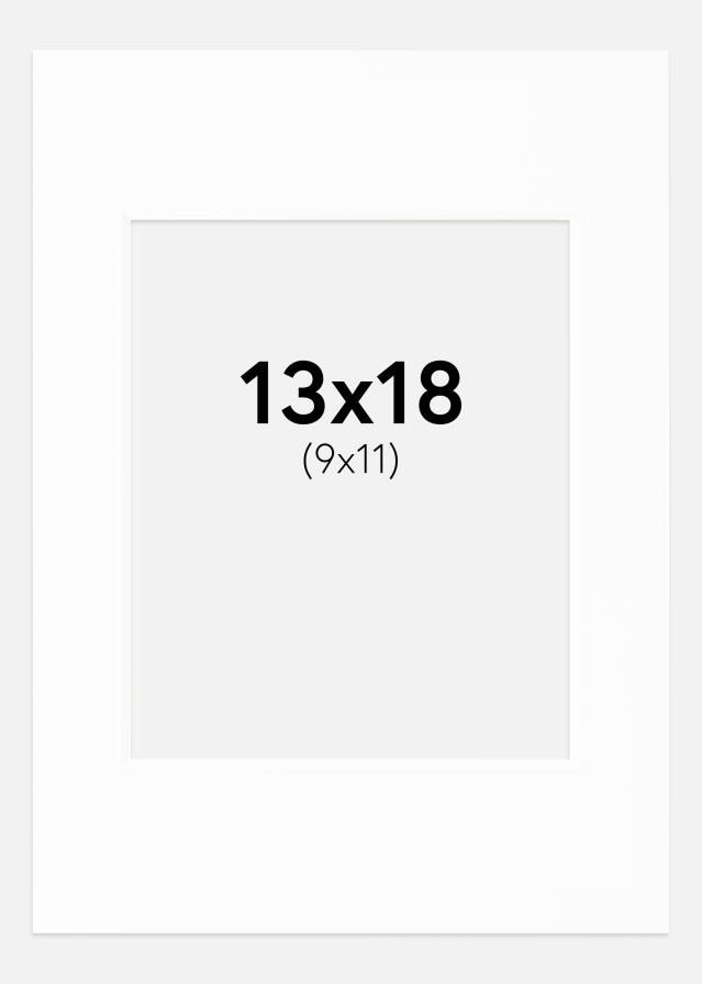 Paspartú Canson Blanco (Borde interior blanco) 13x18 cm (9x11)