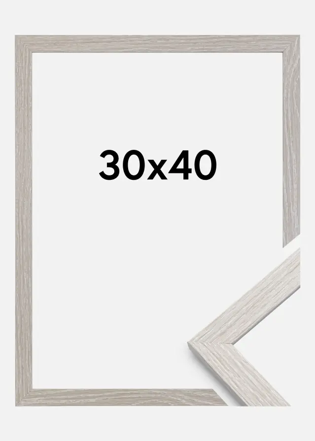 Marco Stilren Vidrio acrílico Light Grey Oak 30x40 cm