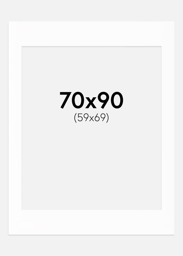 Paspartú Canson Blanco (Borde interior blanco) 70x90 cm (59x69)