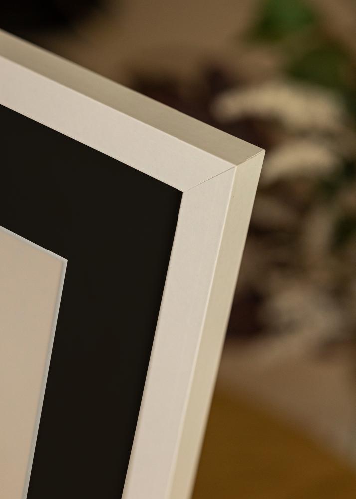 Marco Selection Blanco 40x50 cm - Paspartú Negro 30x40 cm